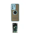 ieg™ Galaxy S20 Ultra Kılıf Yörünge Çizgi - Şeffaf 360 Full Body Arka Koruyucu