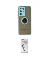 ieg™ Galaxy S20 Ultra Kılıf Yörünge Çizgi - Şeffaf Uv Polymer Nano Ekran Koruyucu