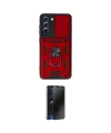 ieg™ Galaxy S21 FE Kılıf Ahenk Klasik - Siyah 3D Antistatik Hayalet Cam Ekran Koruyucu
