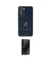ieg™ Galaxy S21 FE Kılıf Ahenk Klasik - Siyah 3D Antistatik Hayalet Cam Ekran Koruyucu