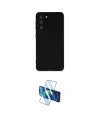 ieg™ Galaxy S21 FE Kılıf Ahenk Serisi - Siyah 3D Antistatik Cam Ekran Koruyucu