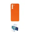 ieg™ Galaxy S21 FE Kılıf Ahenk Serisi - Siyah 3D Antistatik Cam Ekran Koruyucu