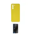 ieg™ Galaxy S21 FE Kılıf Ahenk Serisi - Siyah 3D Antistatik Hayalet Cam Ekran Koruyucu