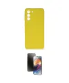 ieg™ Galaxy S21 FE Kılıf Ahenk Serisi - Siyah 3D Antistatik Mat Seramik Nano Ekran Koruyucu