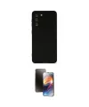 ieg™ Galaxy S21 FE Kılıf Ahenk Serisi - Siyah 3D Antistatik Mat Seramik Nano Ekran Koruyucu