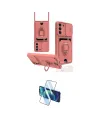 ieg™ Galaxy S21 FE Kılıf Vadi Form Prime - Siyah 3D Antistatik Cam Ekran Koruyucu