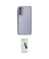 ieg™ Galaxy S21 FE Kılıf Vadi Minimal - Şeffaf Pasifik Cam Ekran Koruyucu