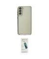 ieg™ Galaxy S21 FE Kılıf Vadi Minimal - Şeffaf Pasifik Cam Ekran Koruyucu