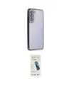 ieg™ Galaxy S21 FE Kılıf Vadi Minimal - Şeffaf Pasifik Cam Ekran Koruyucu