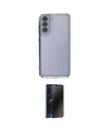 ieg™ Galaxy S21 FE Kılıf Vadi Minimal - Siyah 3D Antistatik Hayalet Cam Ekran Koruyucu