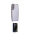 ieg™ Galaxy S21 FE Kılıf Vadi Minimal - Siyah 3D Antistatik Hayalet Cam Ekran Koruyucu