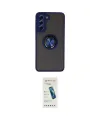 ieg™ Galaxy S21 FE Kılıf Yörünge Çizgi - Şeffaf Pasifik Cam Ekran Koruyucu