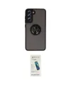ieg™ Galaxy S21 FE Kılıf Yörünge Çizgi - Şeffaf Pasifik Cam Ekran Koruyucu