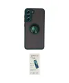 ieg™ Galaxy S21 FE Kılıf Yörünge Çizgi - Şeffaf Pasifik Cam Ekran Koruyucu