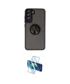 ieg™ Galaxy S21 FE Kılıf Yörünge Çizgi - Siyah 3D Antistatik Cam Ekran Koruyucu