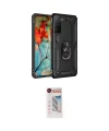 ieg™ Galaxy S21 Plus Kılıf Ahenk Klasik Koleksiyonu - Siyah Hayalet Edge Cam Ekran Koruyucu