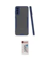 ieg™ Galaxy S21 Plus Kılıf Atlas Asil Serisi - Siyah Hayalet Edge Cam Ekran Koruyucu