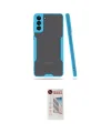 ieg™ Galaxy S21 Plus Kılıf Atlas Asil Serisi - Siyah Hayalet Edge Cam Ekran Koruyucu