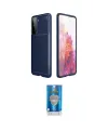 ieg™ Galaxy S21 Plus Kılıf Eksen Form Prime - Şeffaf Royal Nano Ekran Koruyucu