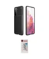 ieg™ Galaxy S21 Plus Kılıf Eksen Form Prime - Siyah Hayalet Edge Cam Ekran Koruyucu