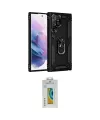 ieg™ Galaxy S21 Ultra Kılıf Ahenk Klasik Koleksiyonu - Şeffaf Polymer Nano Ekran Koruyucu