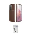 ieg™ Galaxy S21 Ultra Kılıf Eksen Form Prime - Şeffaf Uv Polymer Nano Ekran Koruyucu