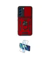 ieg™ Galaxy S22 Kılıf Ahenk Klasik - Siyah 3D Antistatik Cam Ekran Koruyucu
