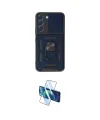 ieg™ Galaxy S22 Kılıf Ahenk Klasik - Siyah 3D Antistatik Cam Ekran Koruyucu