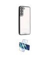 ieg™ Galaxy S22 Kılıf Vadi Minimal - Siyah 3D Antistatik Seramik Nano Ekran Koruyucu
