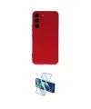 ieg™ Galaxy S22 Plus Kılıf Ahenk Serisi - Siyah 3D Antistatik Cam Ekran Koruyucu