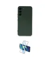 ieg™ Galaxy S22 Plus Kılıf Ahenk Serisi - Siyah 3D Antistatik Cam Ekran Koruyucu