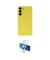ieg™ Galaxy S22 Plus Kılıf Ahenk Serisi - Siyah 3D Antistatik Cam Ekran Koruyucu