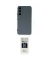 ieg™ Galaxy S22 Plus Kılıf Ahenk Serisi - Siyah 5D Hayalet Cam Ekran Koruyucu