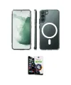 ieg™ Galaxy S22 Plus Kılıf Ahenk Yansıma Prime - Şeffaf Temperli Cam Ekran Koruyucu