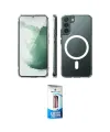 ieg™ Galaxy S22 Plus Kılıf Ahenk Yansıma Prime - Siyah 5D Eko Cam Ekran Koruyucu