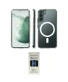 ieg™ Galaxy S22 Plus Kılıf Ahenk Yansıma Prime - Siyah 5D Hayalet Cam Ekran Koruyucu