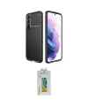 ieg™ Galaxy S22 Plus Kılıf Eksen Form Prime - Şeffaf Polymer Nano Ekran Koruyucu