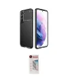 ieg™ Galaxy S22 Plus Kılıf Eksen Form Prime - Siyah Hayalet Edge Cam Ekran Koruyucu