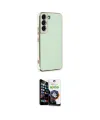 ieg™ Galaxy S22 Plus Kılıf Yankı Serisi - Şeffaf Temperli Cam Ekran Koruyucu