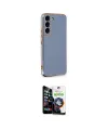 ieg™ Galaxy S22 Plus Kılıf Yankı Serisi - Şeffaf Temperli Cam Ekran Koruyucu