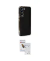 ieg™ Galaxy S22 Plus Kılıf Yankı Serisi - Siyah Seramik Nano Ekran Koruyucu
