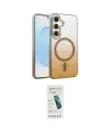 ieg™ Galaxy S23 FE Kılıf Ahenk Doku Özel Seri - Şeffaf Pasifik Cam Ekran Koruyucu