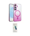 ieg™ Galaxy S23 FE Kılıf Ahenk Doku Özel Seri - Şeffaf Pasifik Cam Ekran Koruyucu