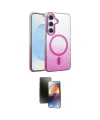 ieg™ Galaxy S23 FE Kılıf Ahenk Doku Özel Seri - Siyah 3D Antistatik Mat Seramik Nano Ekran Koruyucu