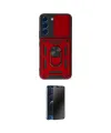 ieg™ Galaxy S23 FE Kılıf Ahenk Klasik - Siyah 3D Antistatik Hayalet Cam Ekran Koruyucu