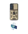 ieg™ Galaxy S23 FE Kılıf Ahenk Klasik - Siyah 3D Antistatik Seramik Nano Ekran Koruyucu