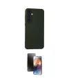ieg™ Galaxy S23 FE Kılıf Ahenk Serisi - Siyah 3D Antistatik Mat Seramik Nano Ekran Koruyucu