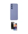 ieg™ Galaxy S23 FE Kılıf Ahenk Serisi - Siyah 3D Antistatik Mat Seramik Nano Ekran Koruyucu