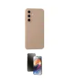ieg™ Galaxy S23 FE Kılıf Ahenk Serisi - Siyah 3D Antistatik Mat Seramik Nano Ekran Koruyucu