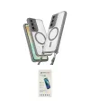 ieg™ Galaxy S23 FE Kılıf Atlas Doku Koleksiyonu - Şeffaf Pasifik Cam Ekran Koruyucu